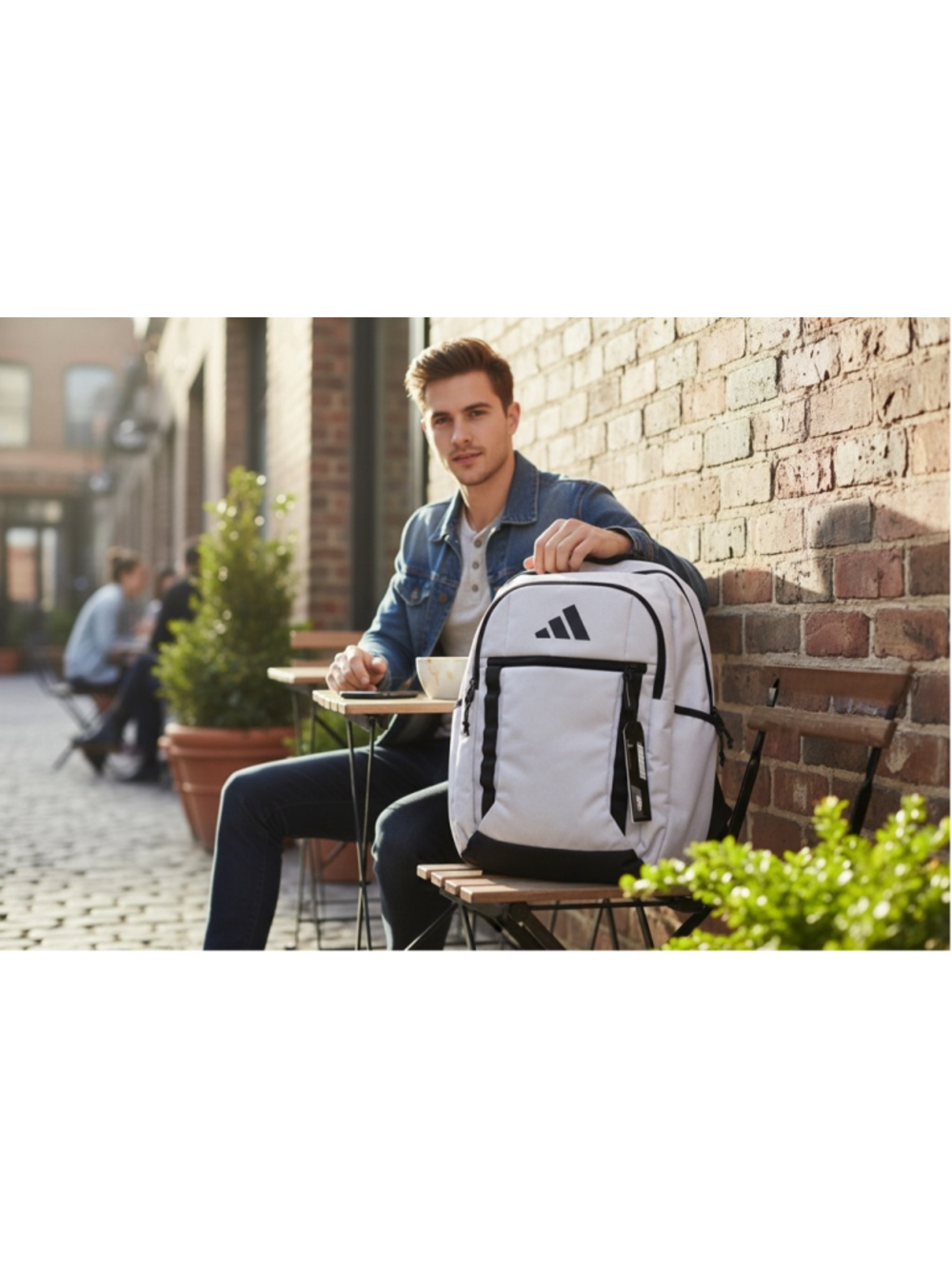 Men's Adidas Excel 7 Backpack One Size White Black